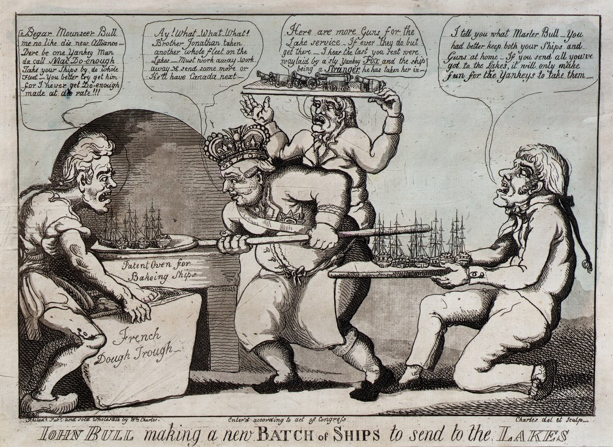 John Bull fabrica una nueva remesa de barcos para enviar a los Lagos de William Charles