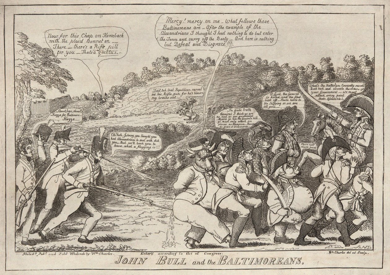 John Bull y los habitantes de Baltimore de William Charles