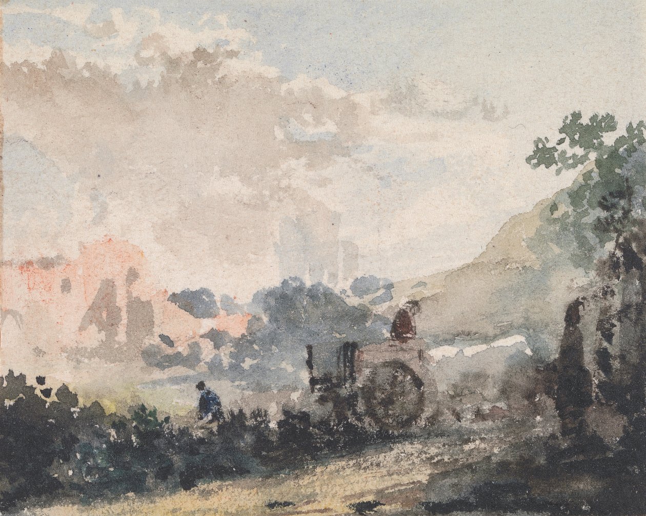Paisaje con carro de William Collins