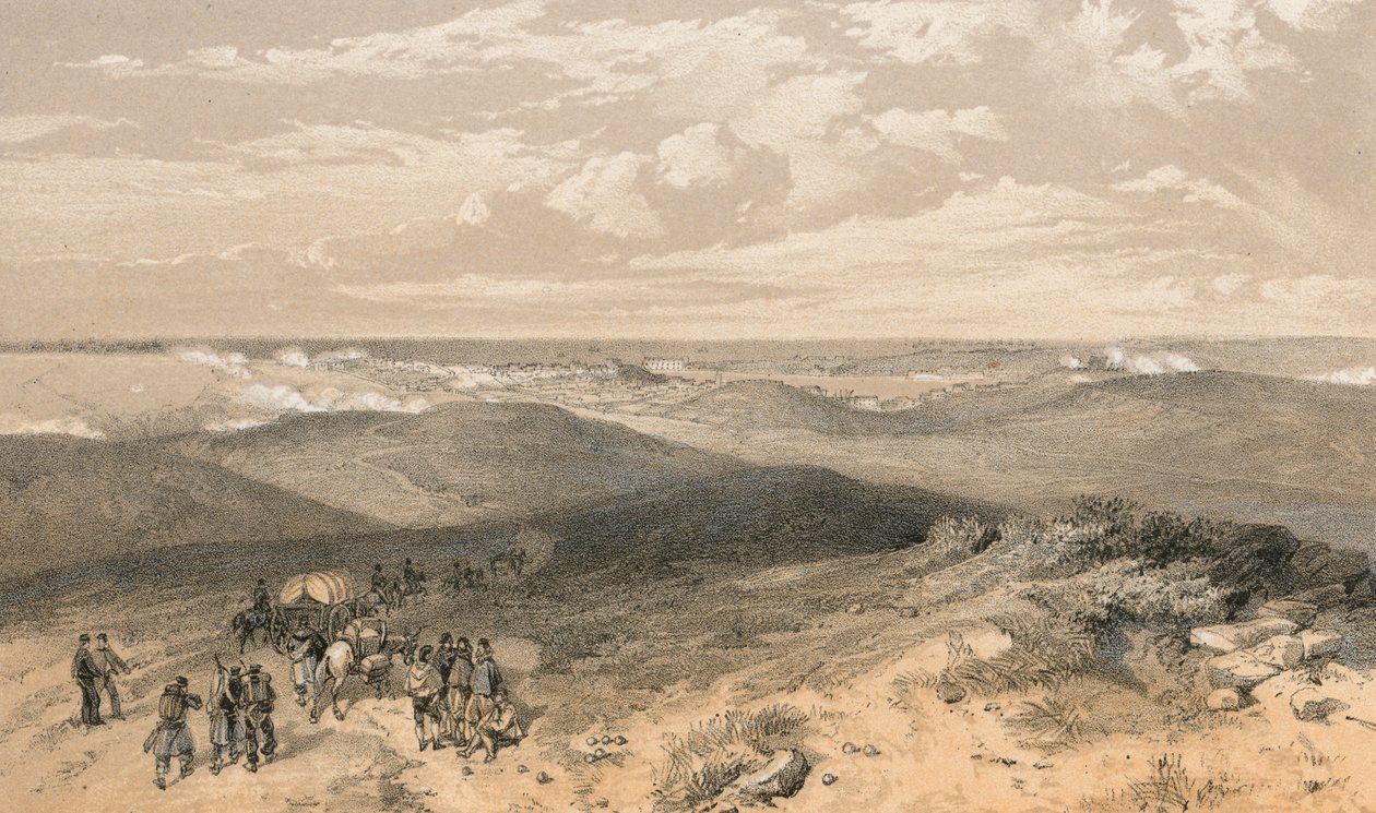 Sebastopol desde la retaguardia de las baterías inglesas de William 