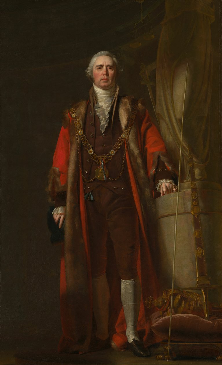 Charles Thorp como alcalde de Dublín, c. 1800 de William Cuming