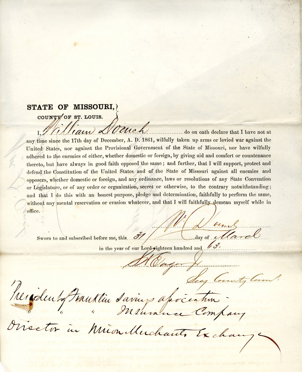 Juramento de lealtad de William D