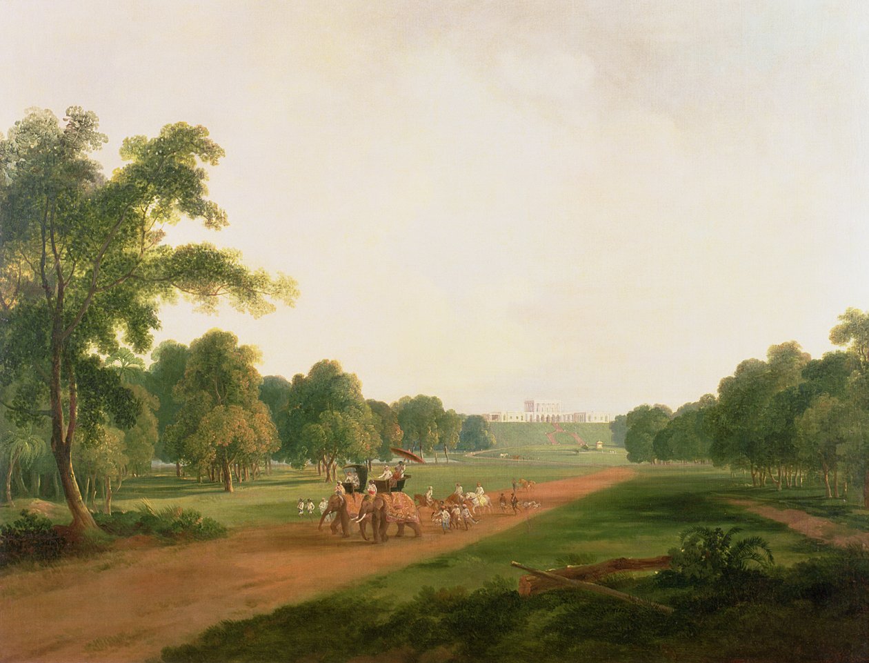 Una partida de caza en India de William Daniell
