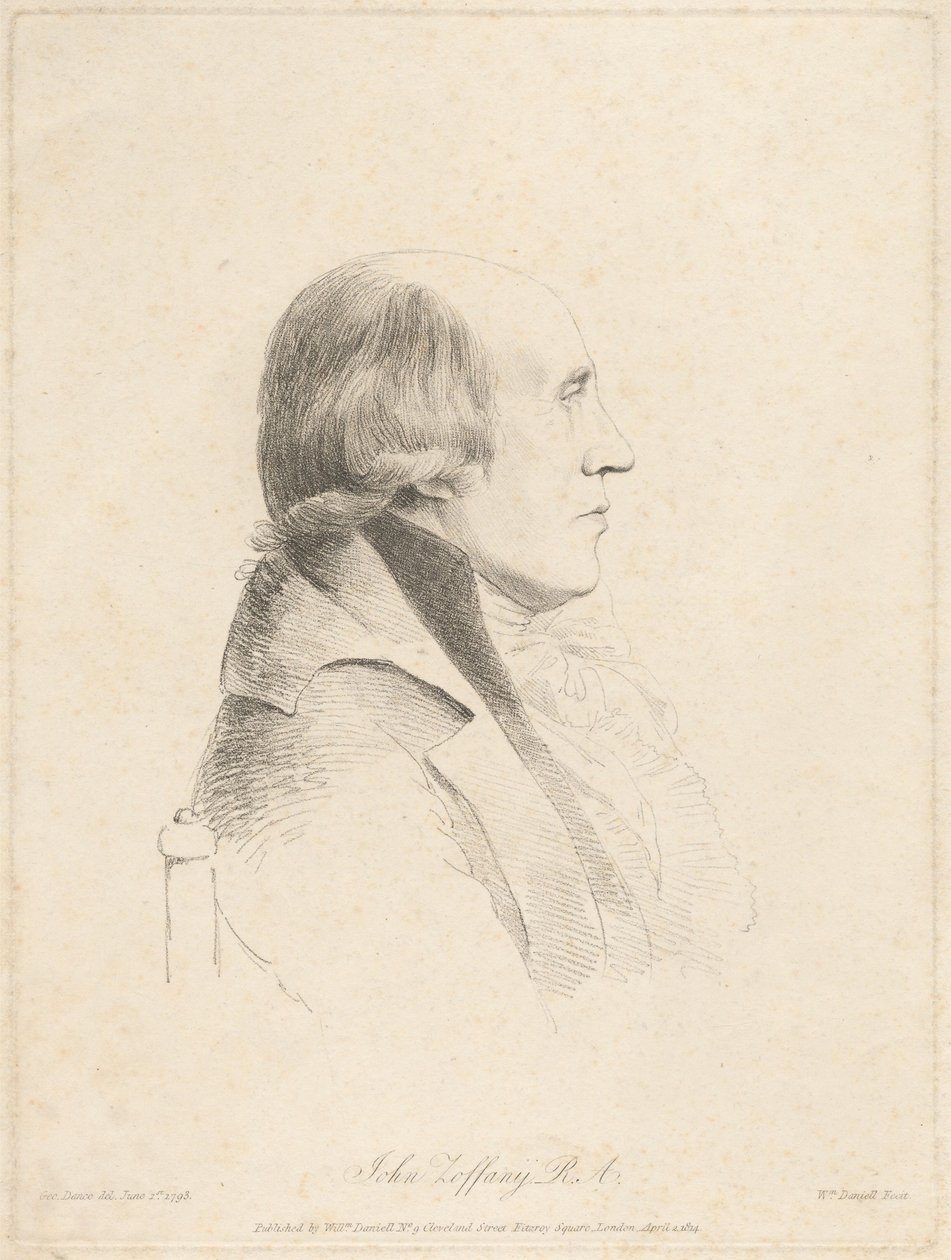 John Zoffany, miembro de la Real Academia de las Bellas Artes de William Daniell