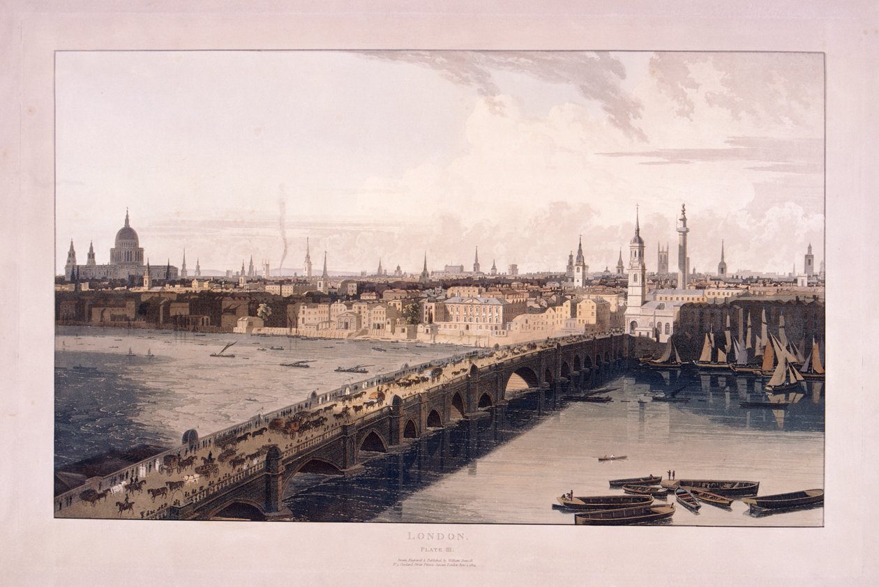 Puente de Londres, 1804 de William Daniell