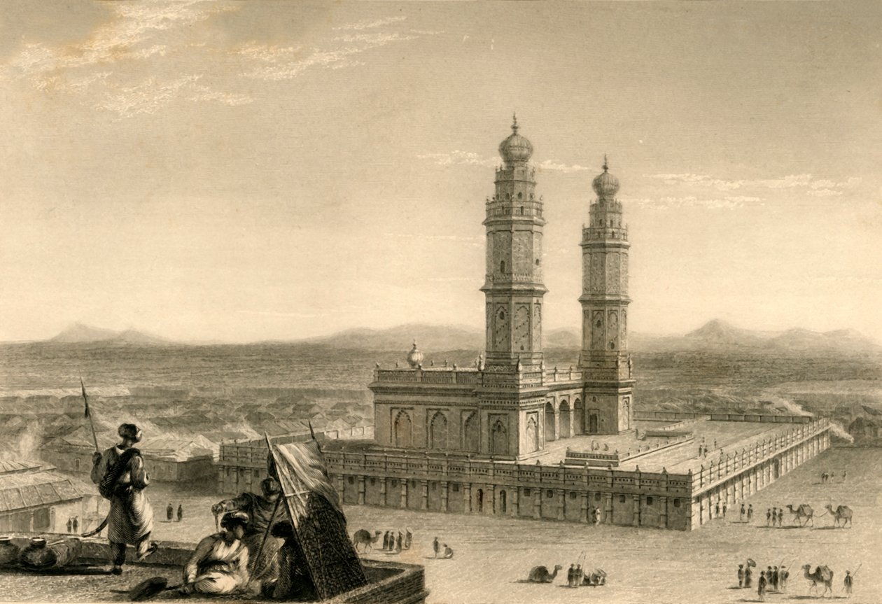 Mezquita en Coimbatore, 1835 de William Daniell