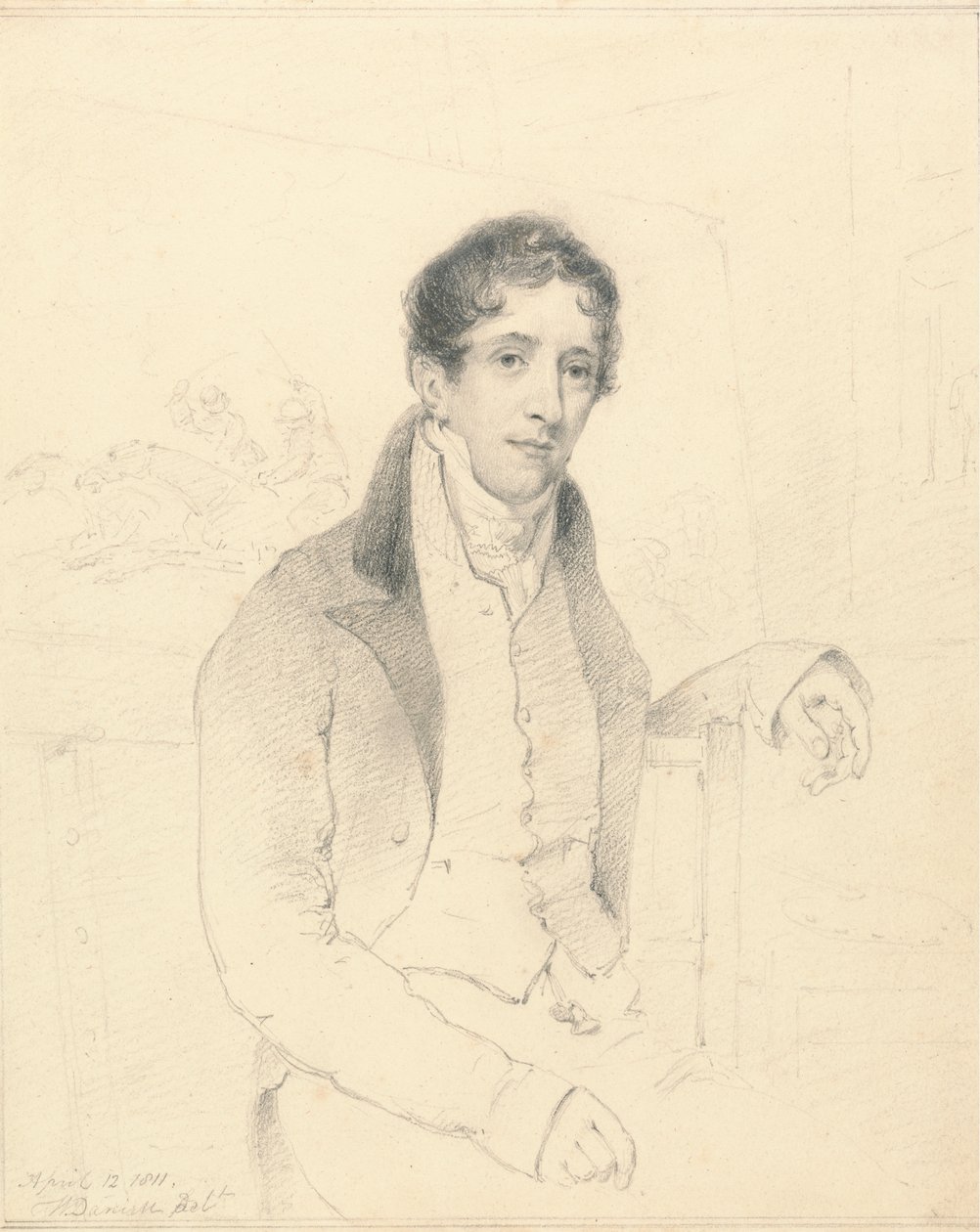 Retrato de un artista deportivo, posiblemente W. B. Daniell de William Daniell