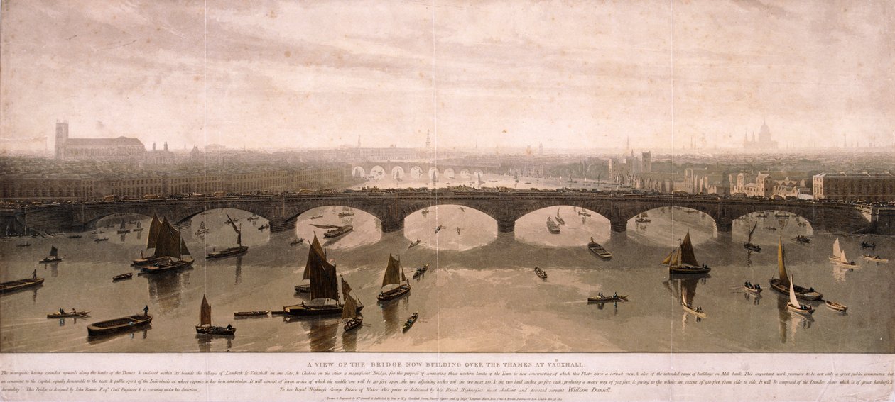Vista de Londres desde el sur, 1810 de William Daniell