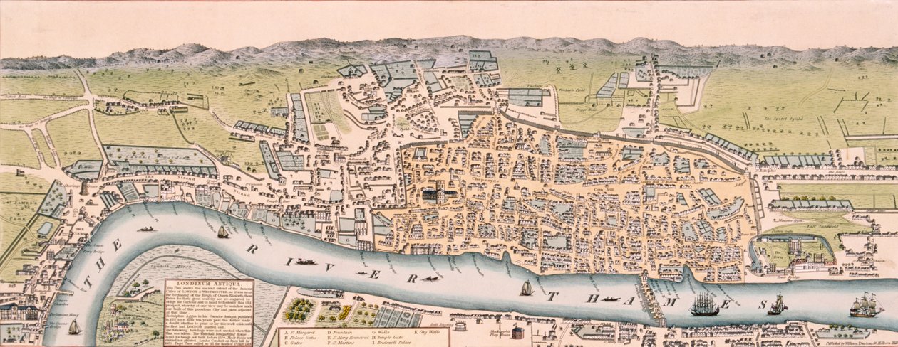 Mapa de Londres de William Darton