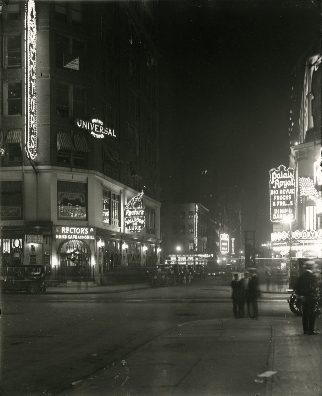 Calle 48 entre Broadway y la Séptima Avenida, 1917 de William Davis Hassler