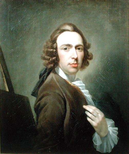 Autorretrato, c.1750 de William Delacour