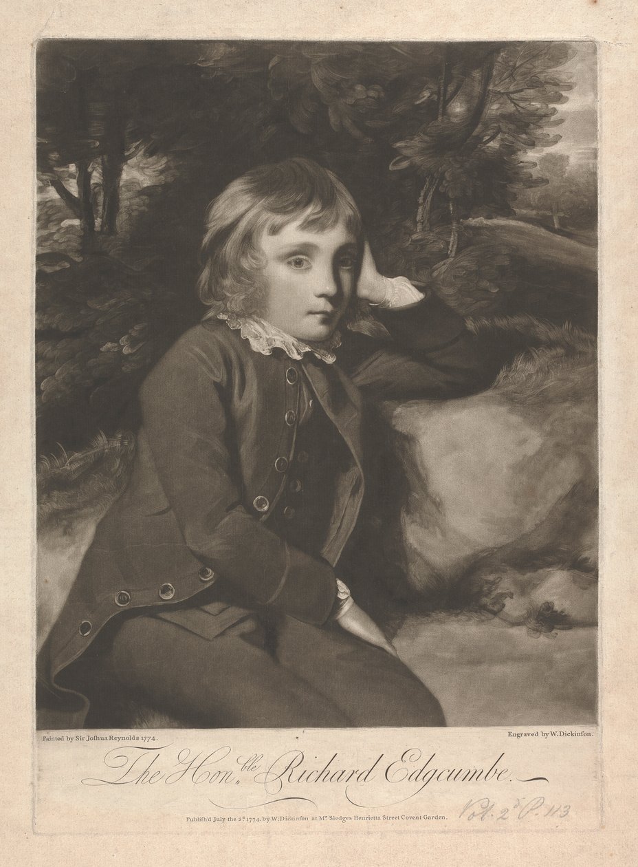 Honorable Richard Lord Edgcumbe, 1er Barón Edgcumbe de William Dickinson