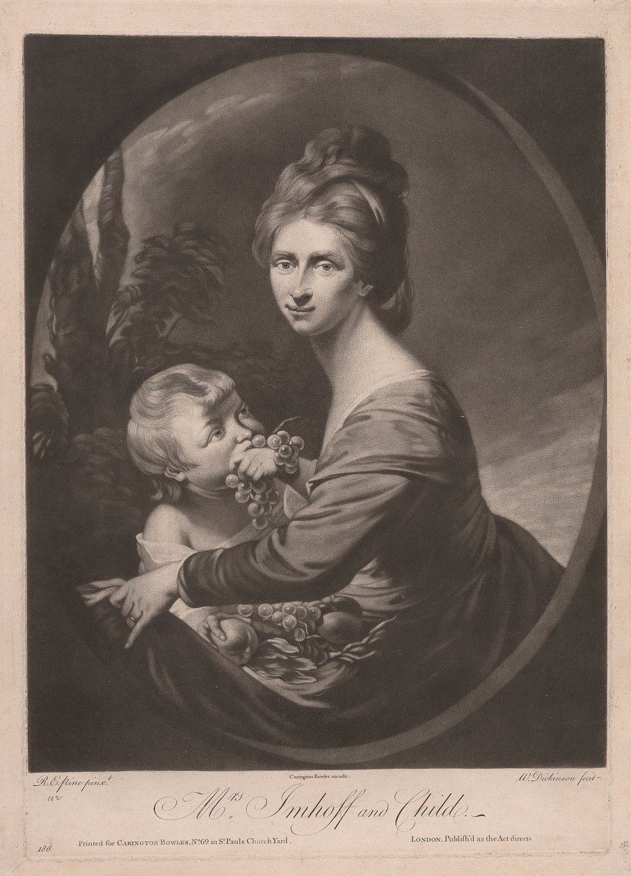 Sra. Imhoff y niño de William Dickinson