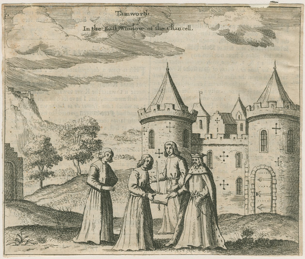 Castillo de Tamworth - Vidrio de ventana de William Dugdale
