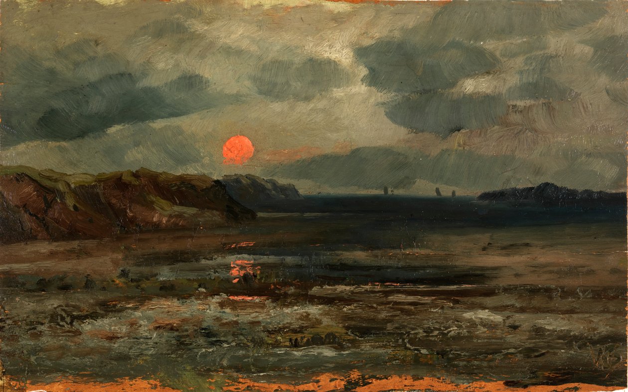 Amanecer sobre aguas de pesca--Maine de William E. Norton