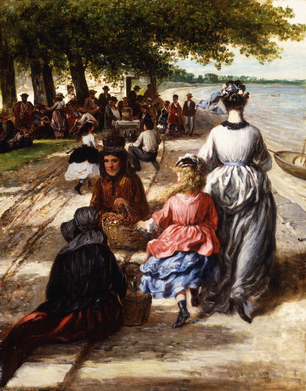 Cerca de la playa, Gloucester, 1877 de William E. Winner