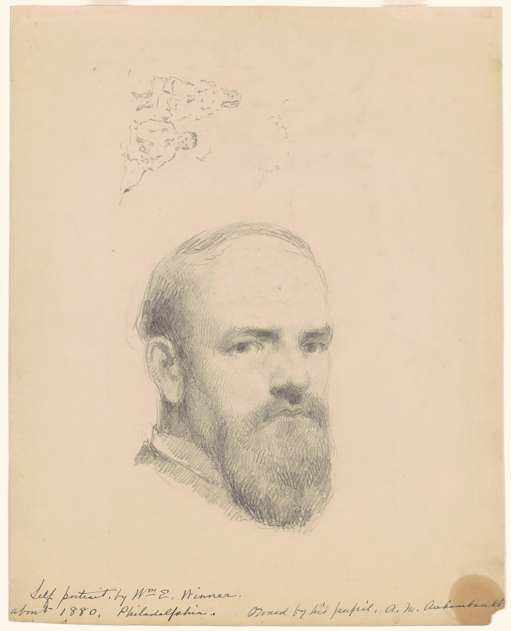 Autorretrato [recto] de William E. Winner