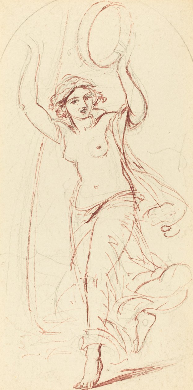 Mujer Bailando con una Pandereta de William Edward Frost