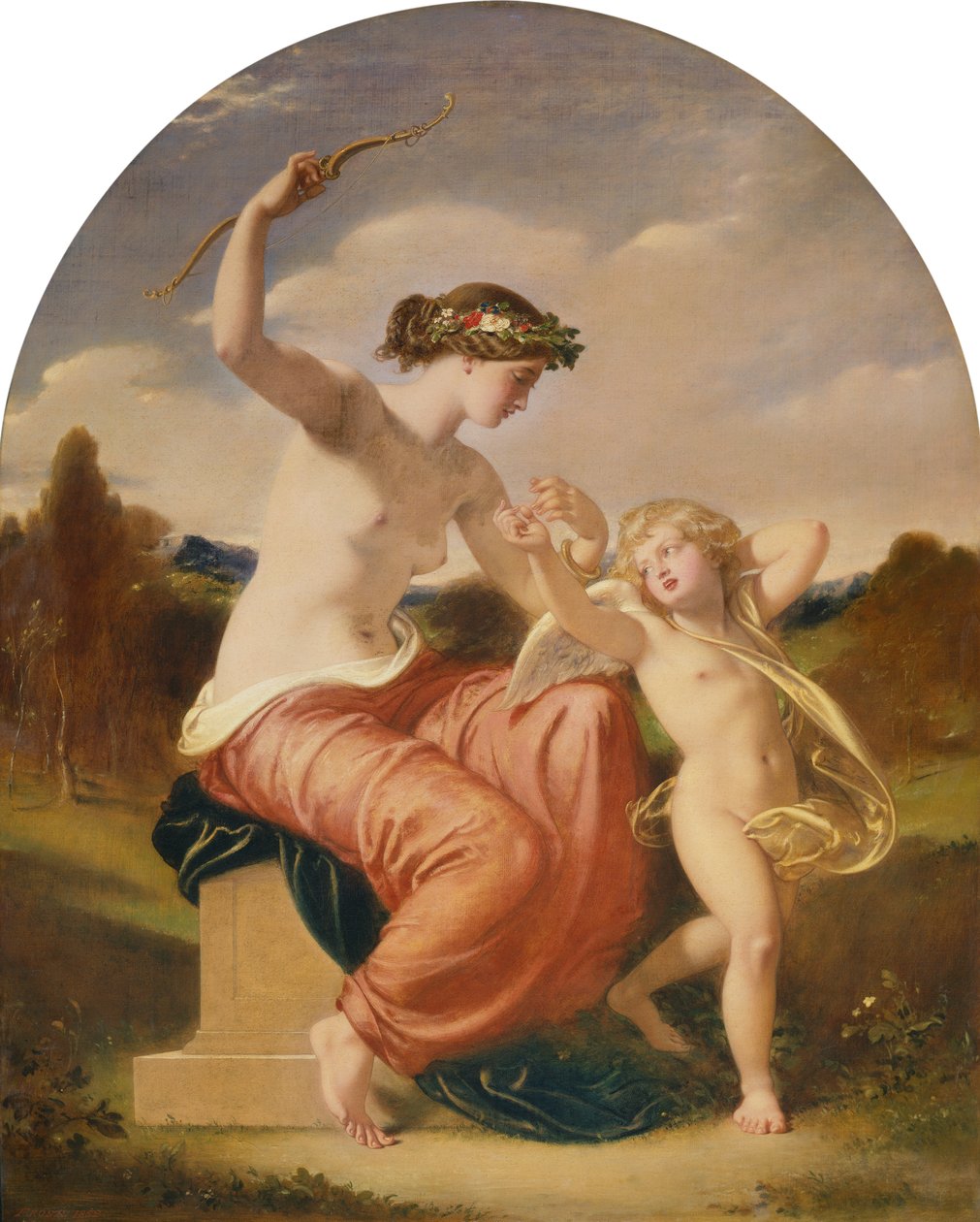 Venus desarmando a Cupido de William Edward Frost