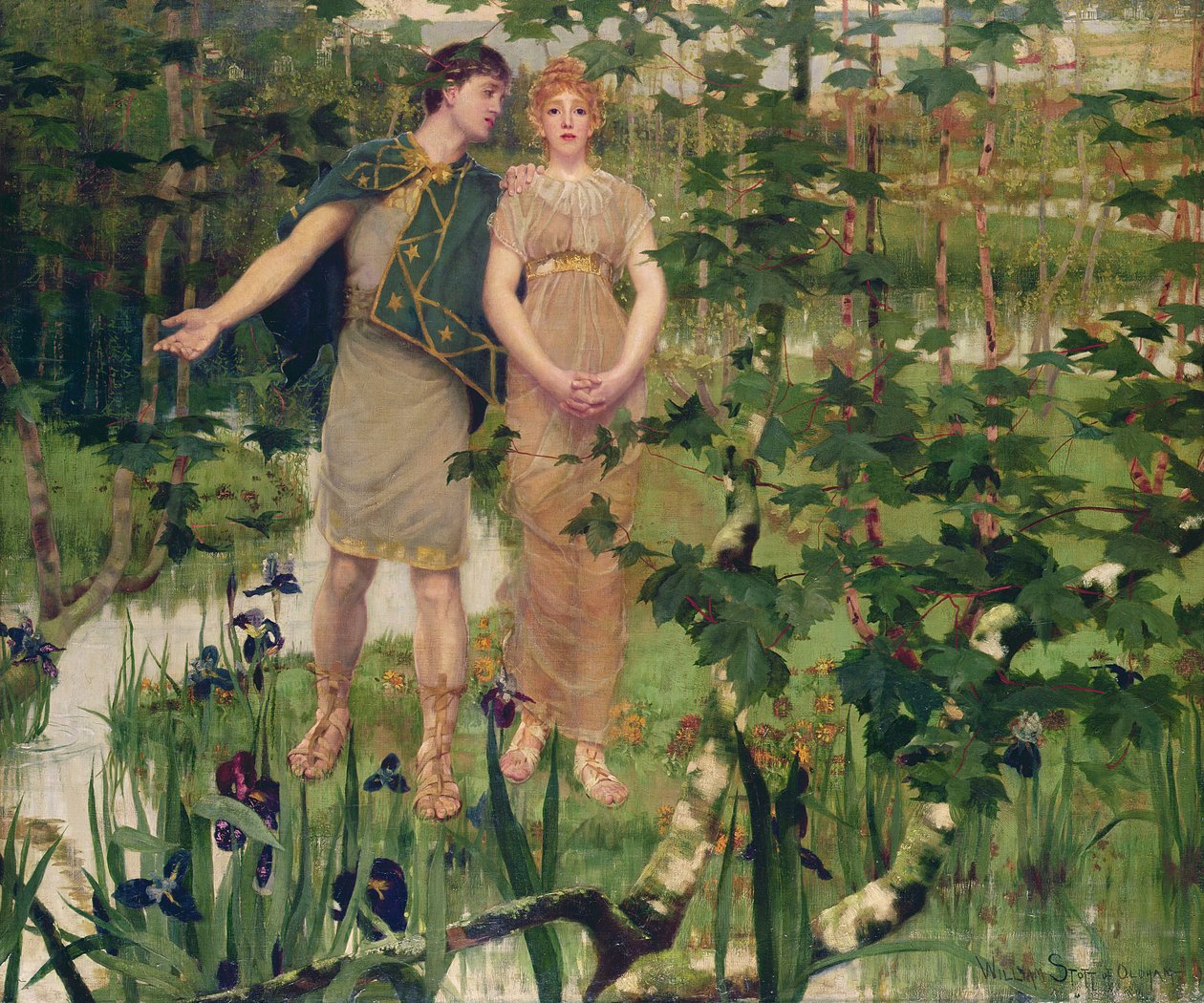 El valle feliz, 1898 de William Edward Stott