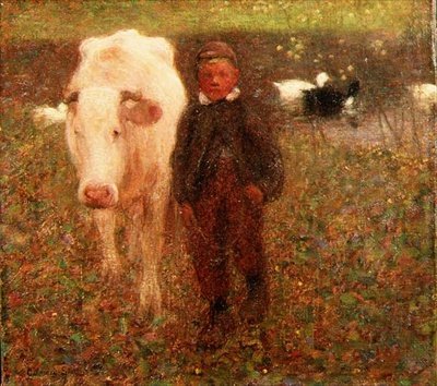 La vaca blanca de William Edward Stott