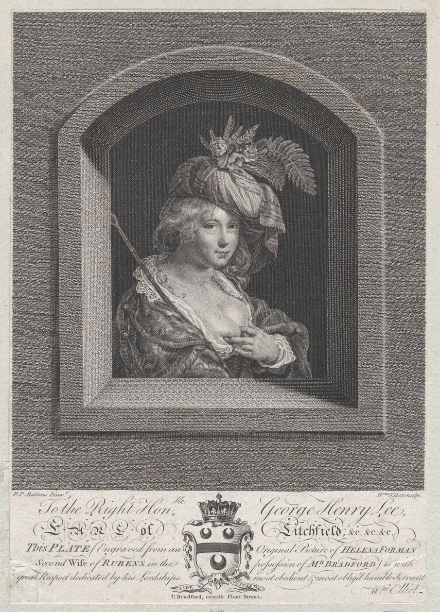 Retrato de Susanna Lunden, hermana de Helena Fourment, 1763-66 de William Elliot