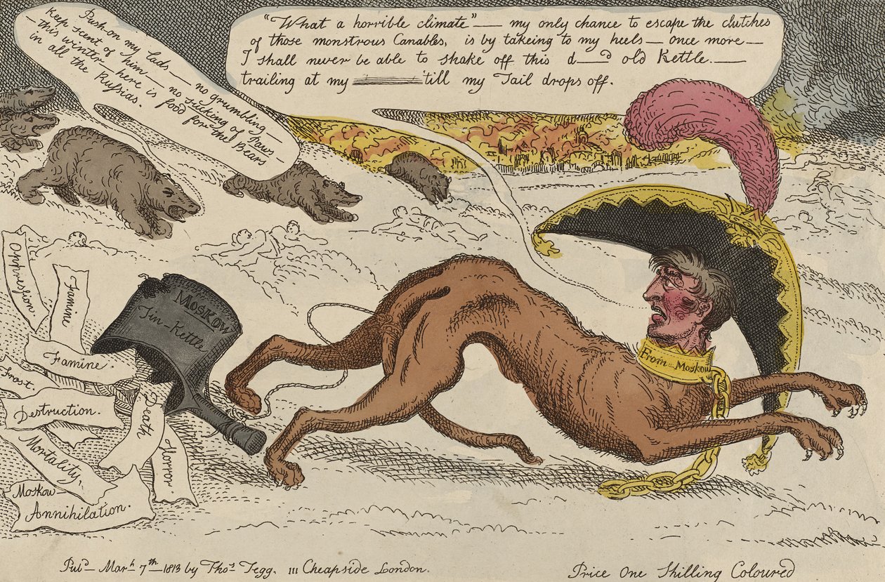 El sabueso corso acosado por los osos de Rusia, 7 de marzo de William Elmes