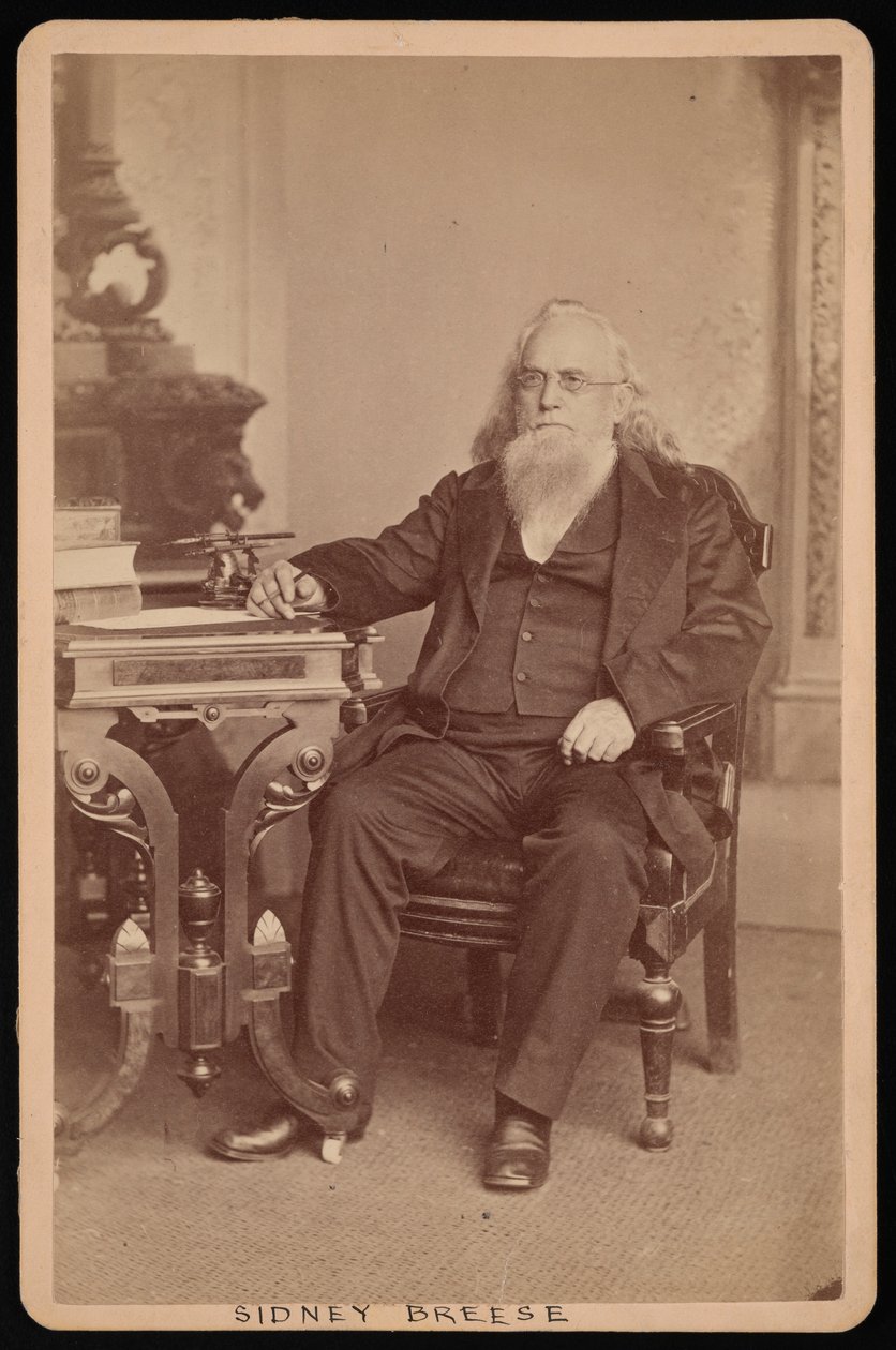 Retrato de Sidney Breese 1800-1878, antes de 1878 de William Emory Bowman