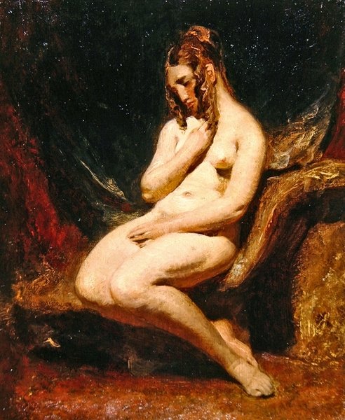 Desnudo femenino de lado de William Etty
