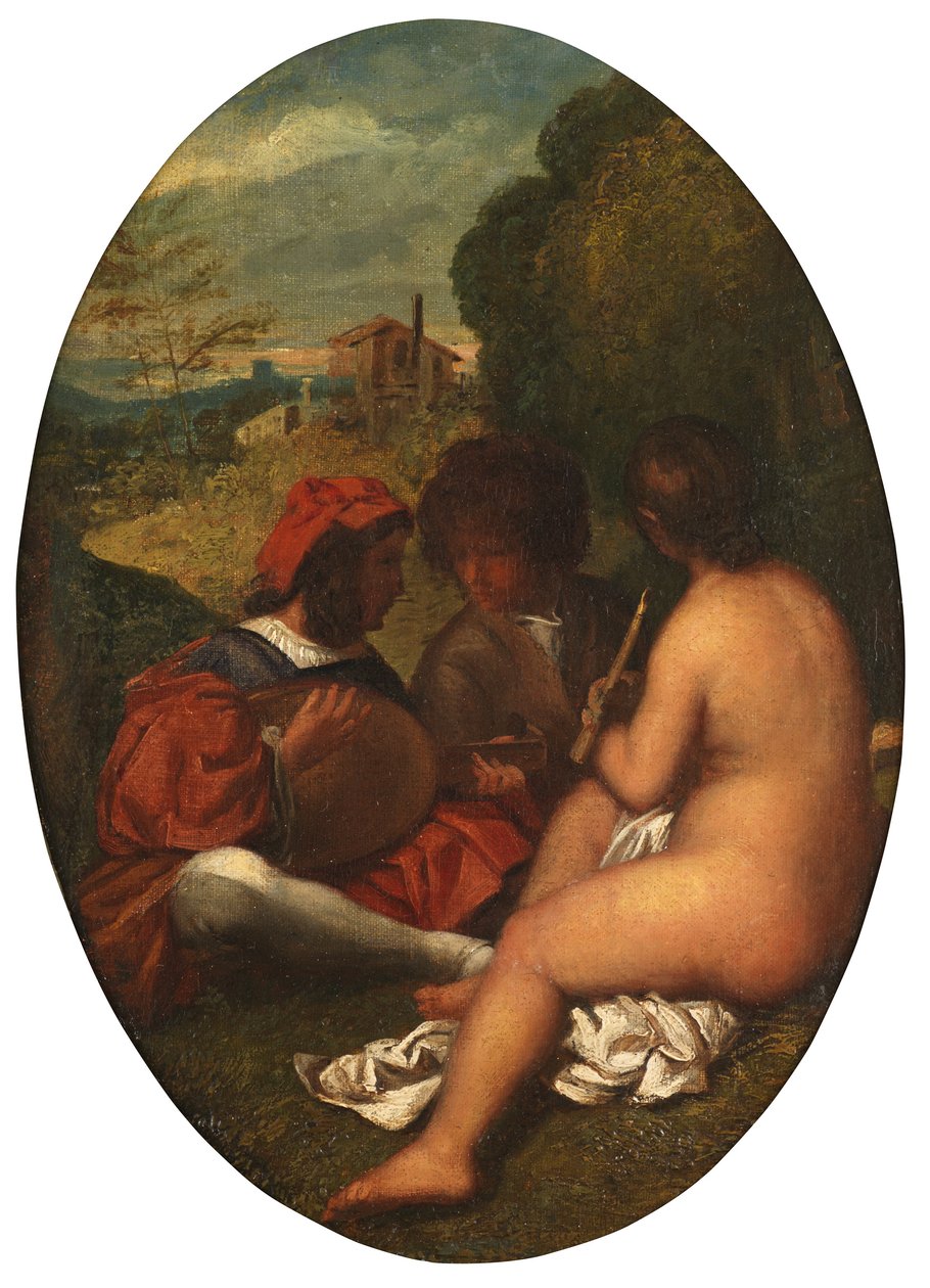 Concierto Pastoral, después de Tiziano de William Etty
