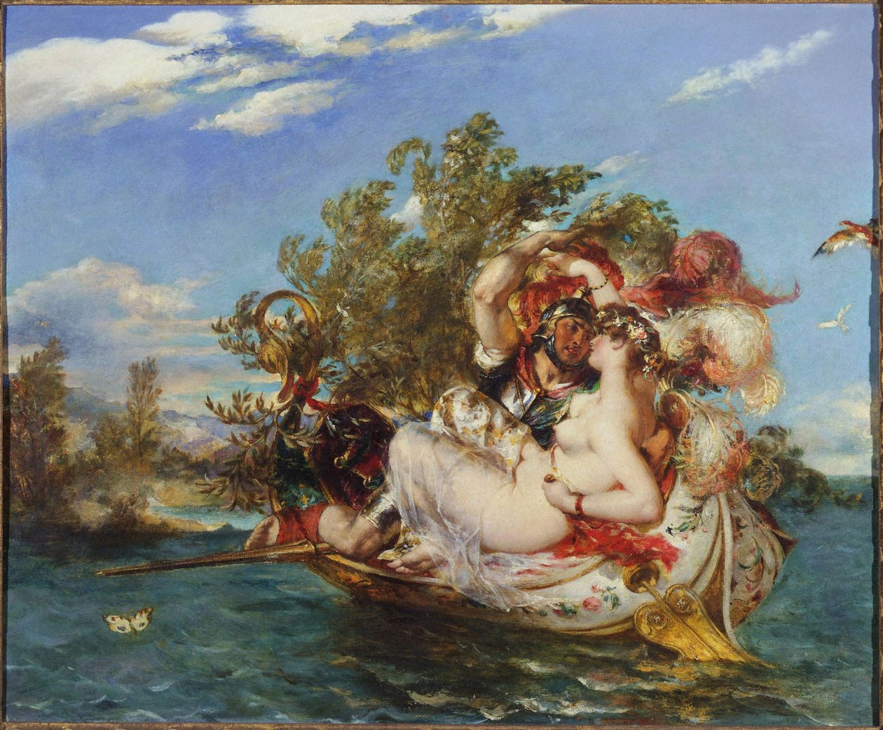 Phaedria y Cymochles de William Etty