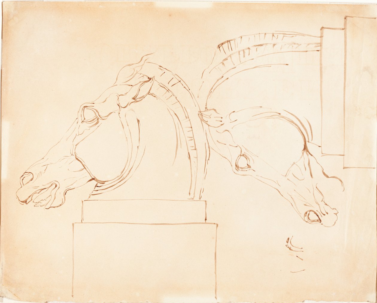 El caballo de Selene de los Mármoles de Elgin de William Etty