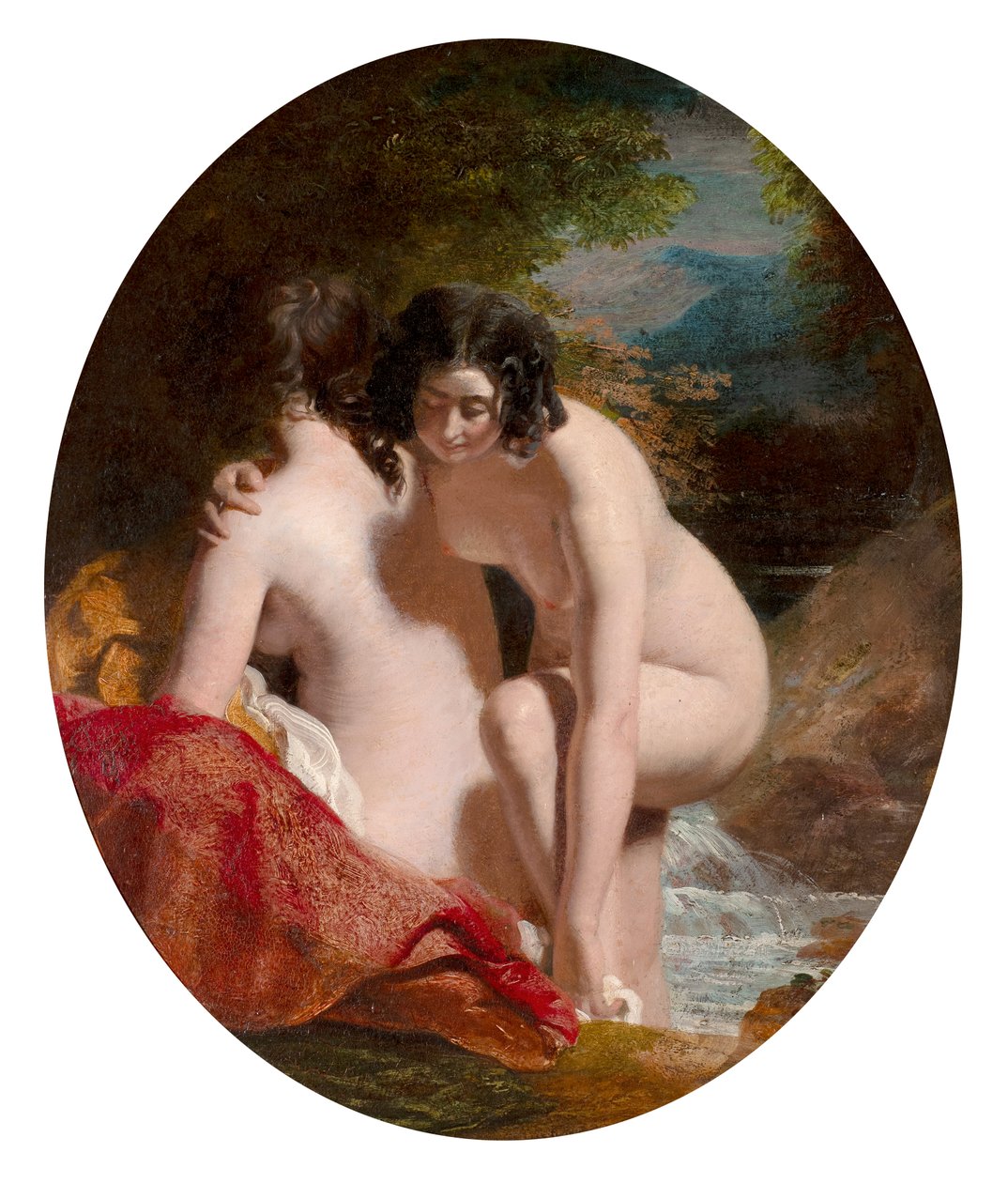 Mujeres bañándose (óleo sobre tabla) de William Etty