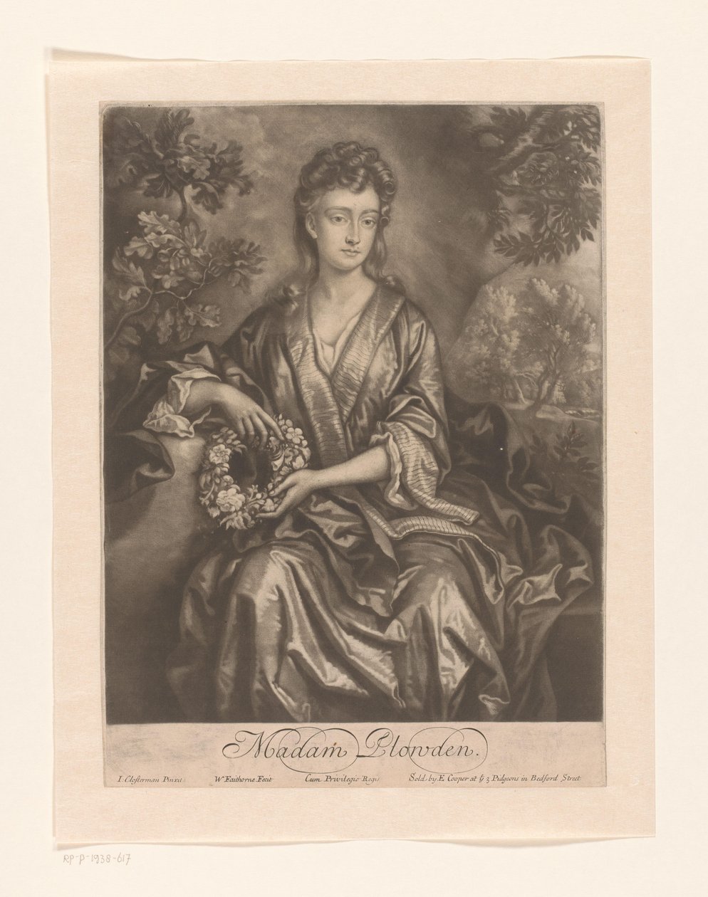 Retrato de Sarah Chicheley
Señora Plowden (título en el objeto) de William Faithorne (I)