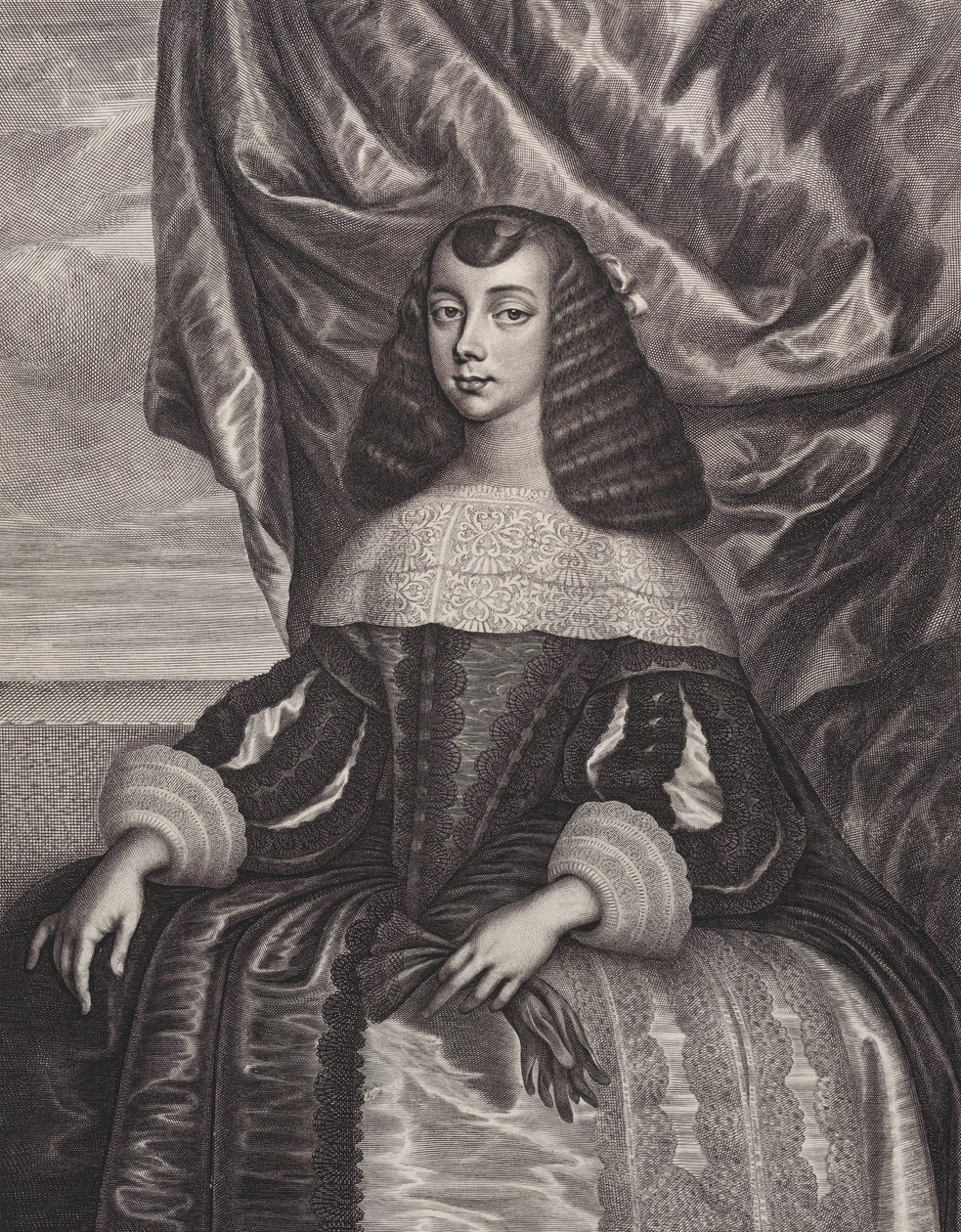 Catalina de Braganza de William Faithorne