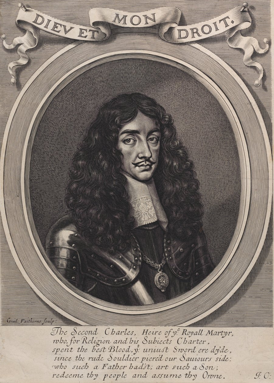 Rey Carlos II de William Faithorne