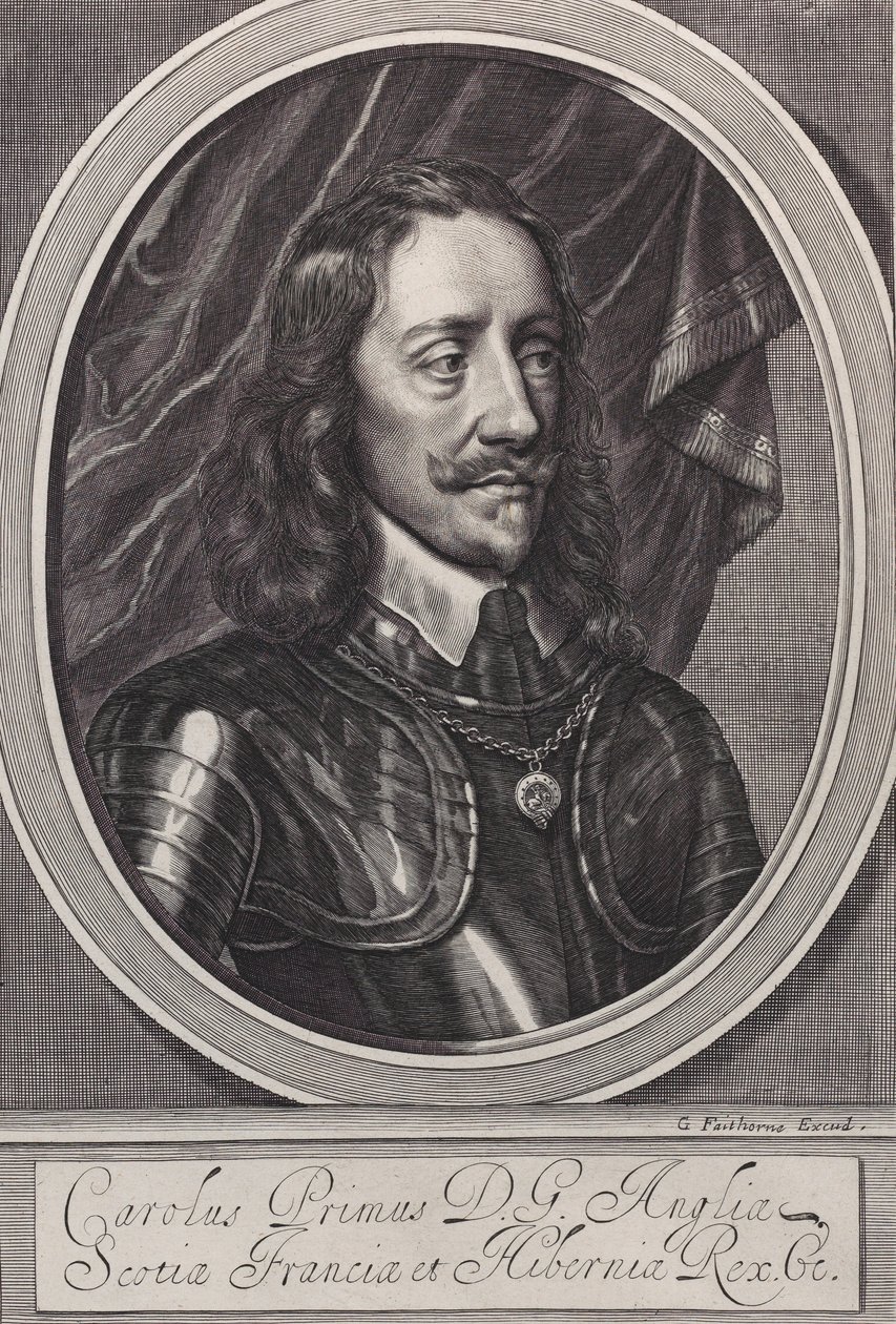 Rey Carlos I, ca. 1658 de William Faithorne