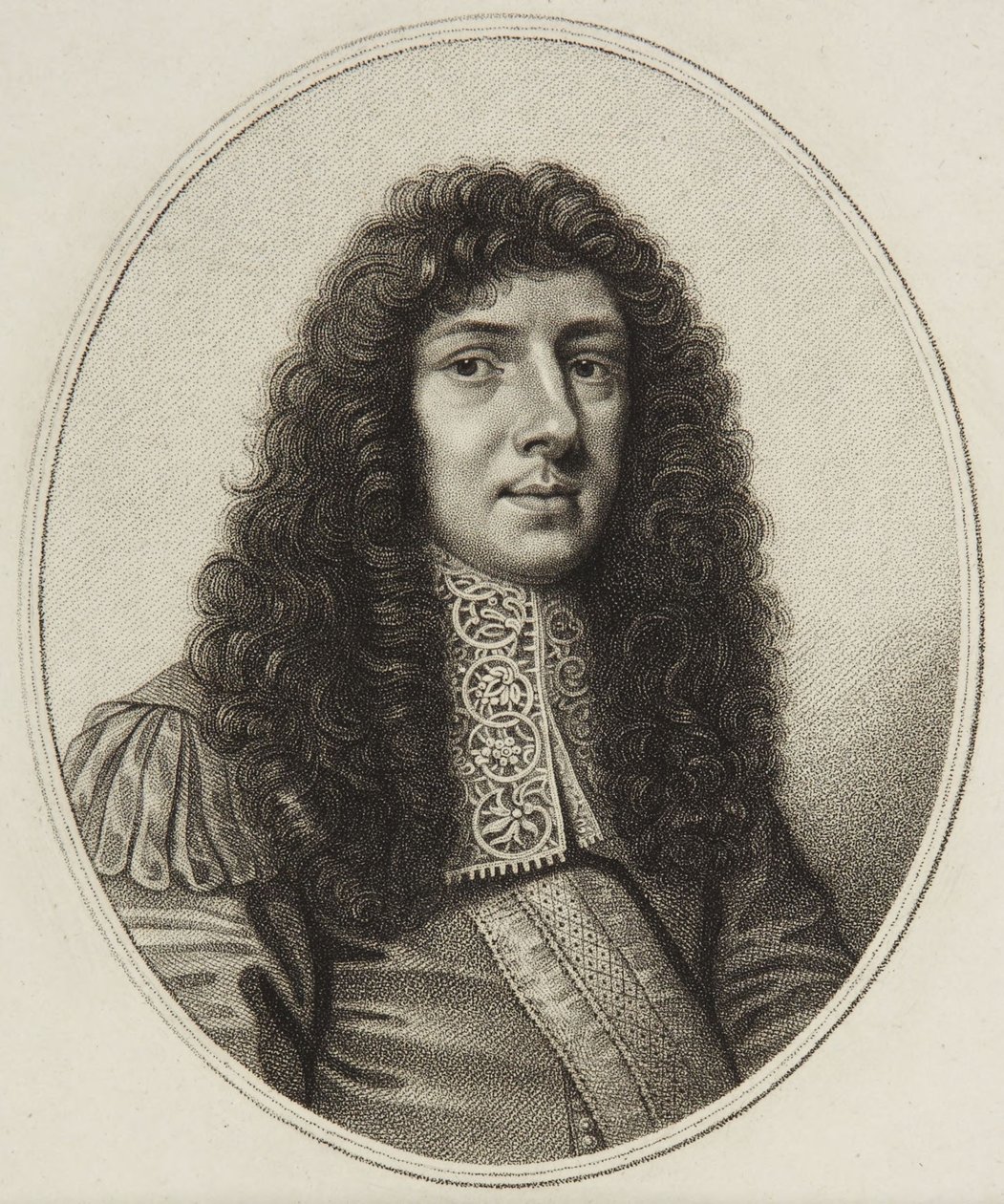Retrato de John Aubrey de William Faithorne
