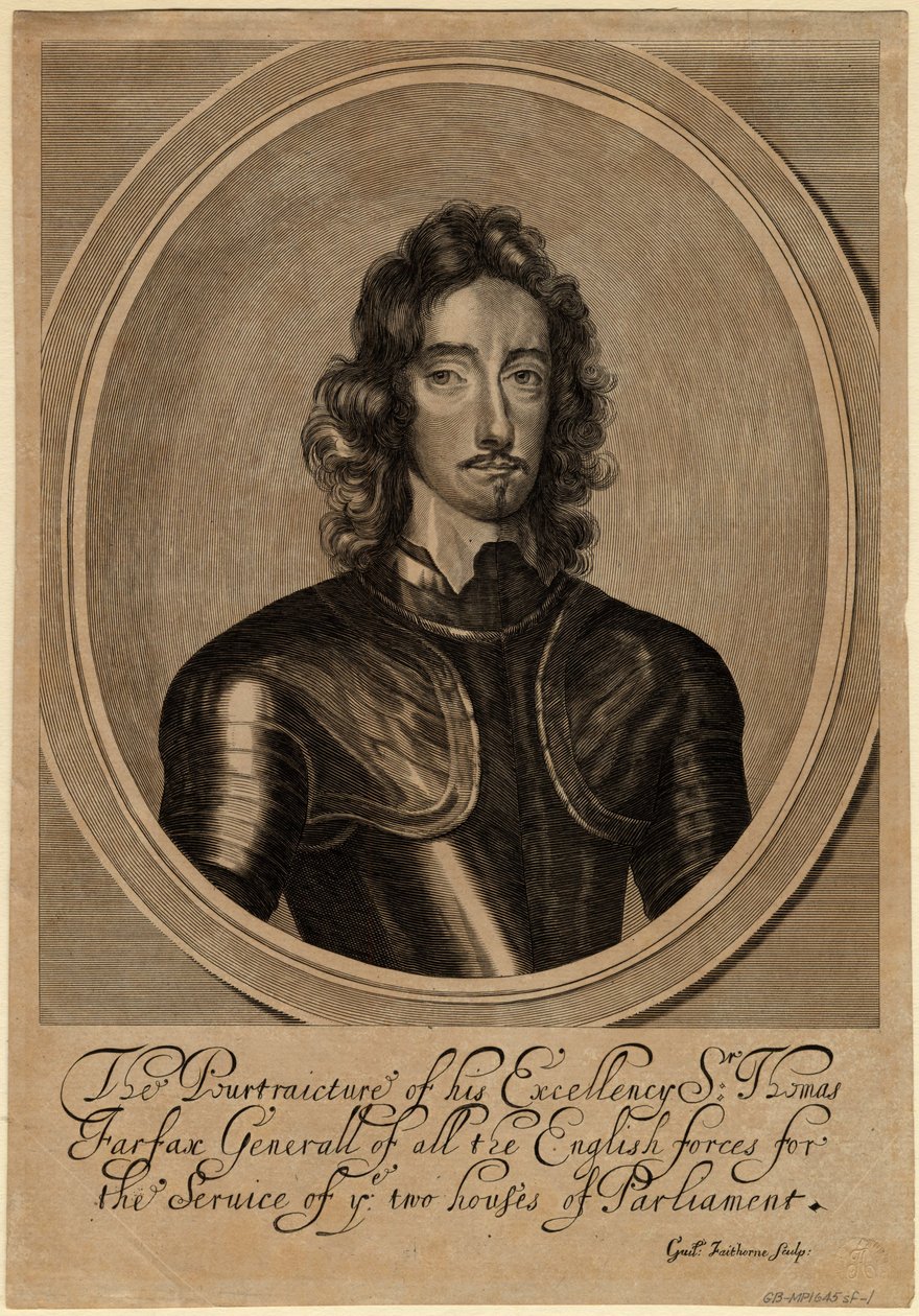 Thomas Fairfax, 3er Lord Fairfax de Cameron, 1645 de William Faithorne the Elder