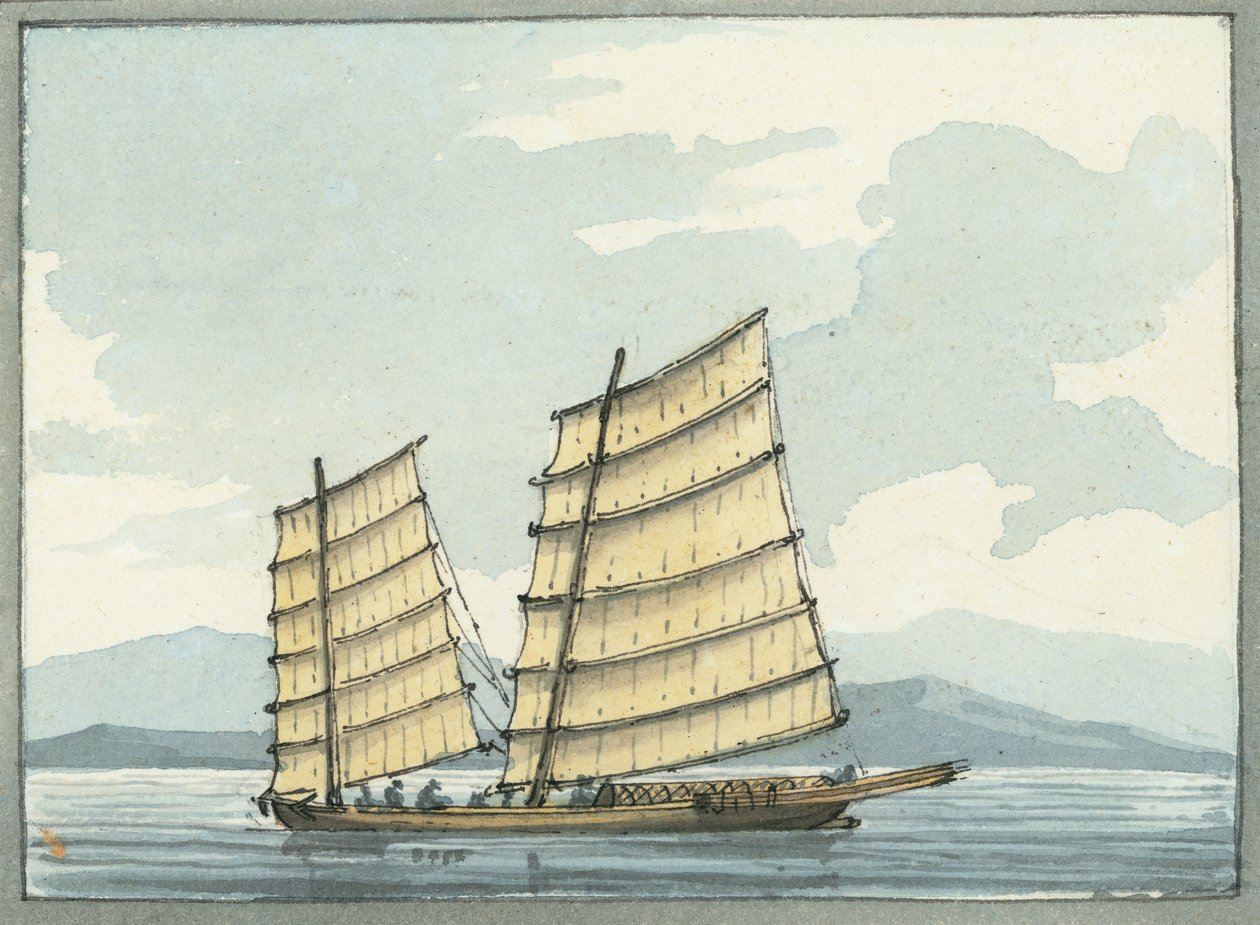 Barco piloto chino de Macao de William Ffarington