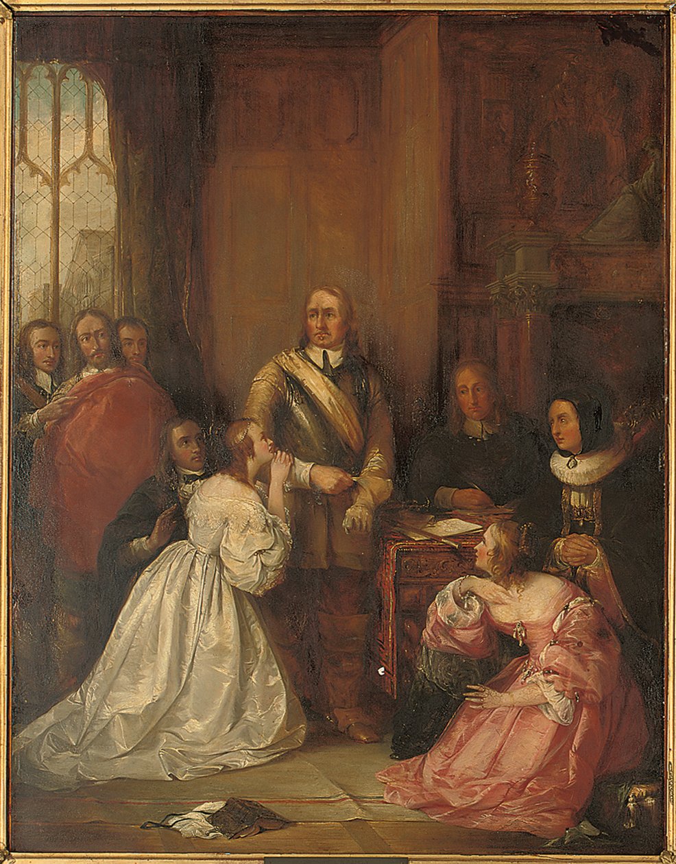 La familia de Cromwell intercediendo por la vida de Carlos I de William Fisk