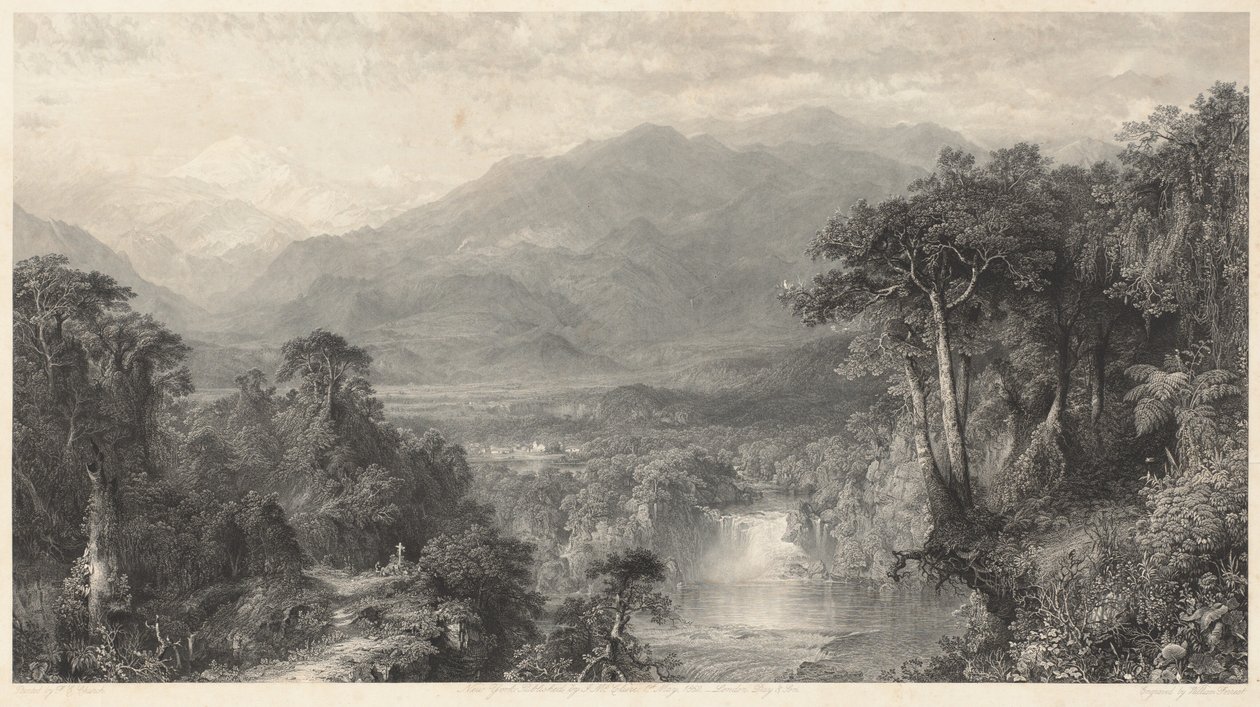 El corazón de los Andes de William Forrest, after Frederic Edwin Church