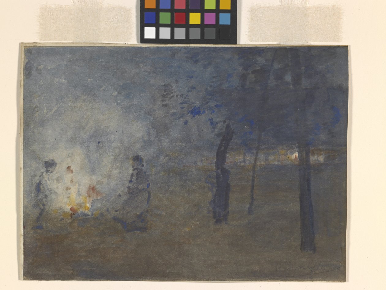 Burning Leaves (acuarela sobre papel) de William Forsyth