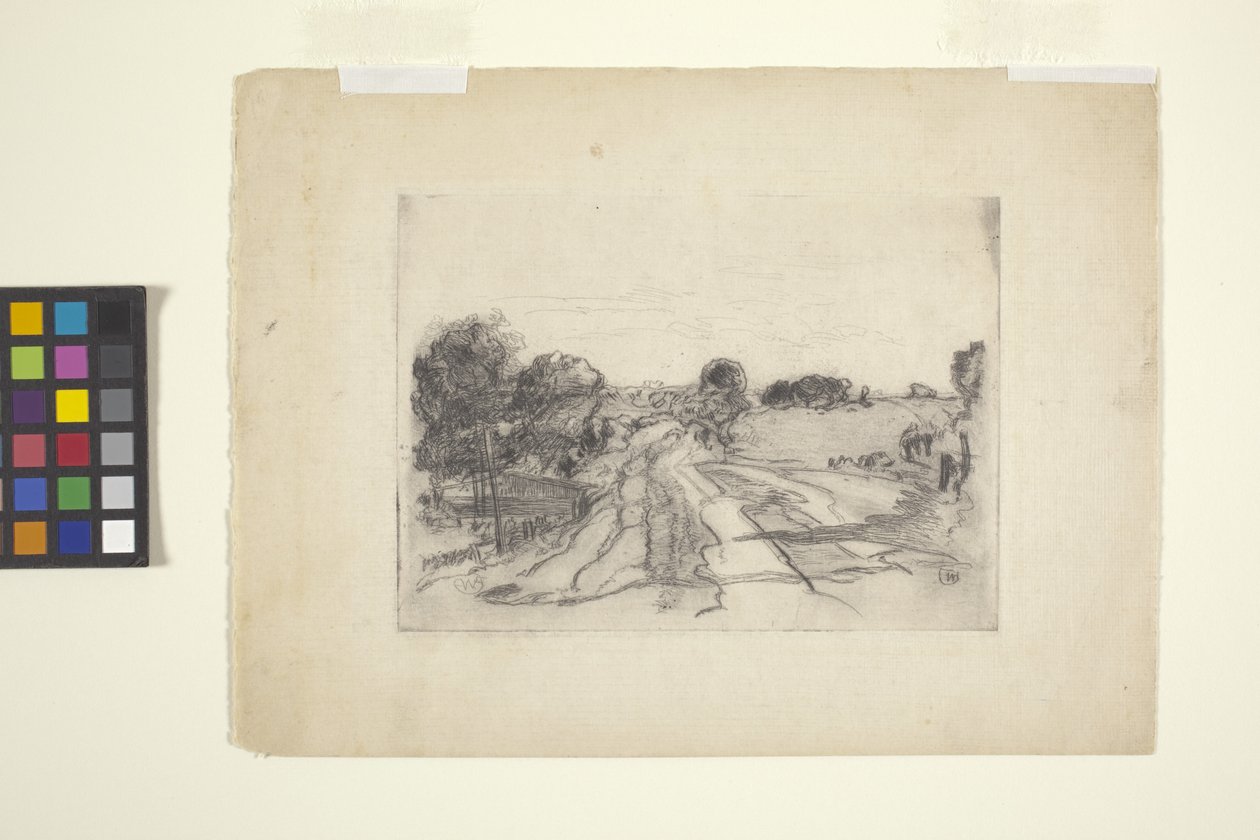 Paisaje con arroyo (aguafuerte) de William Forsyth