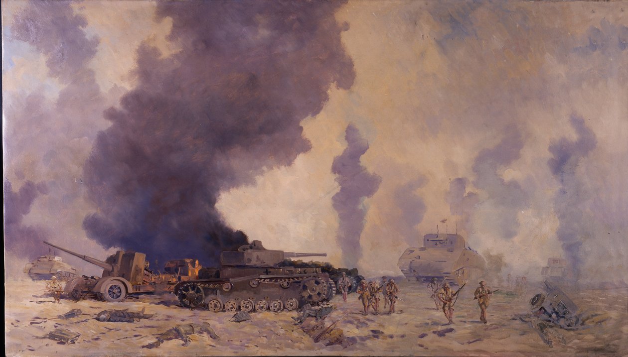 La batalla de El Alamein de William Francis Longstaff