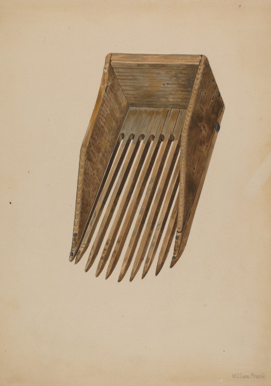 Cuchara para cosechar arándanos, c. 1942 de William Frank