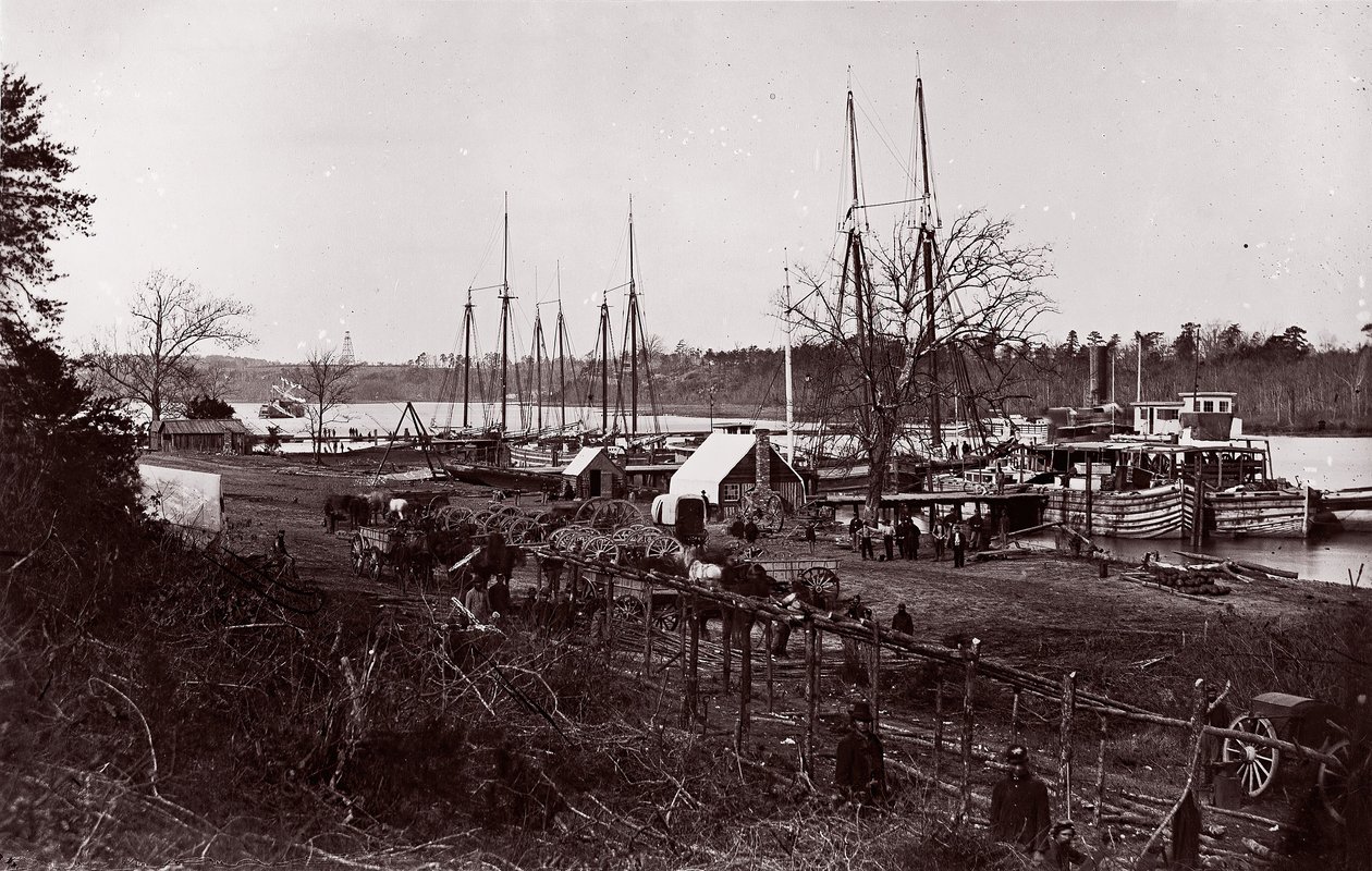 Broadway Landing, río Appomattox de William Frank Browne