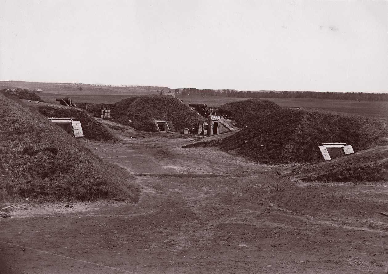 Fort Darling, Río James, ca. 1865 de William Frank Browne