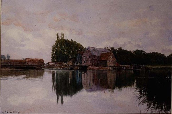 Viejos graneros en Houghton, cerca de Durham de William Fraser Garden