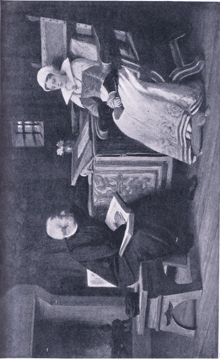 Lady Jane Grey en la Torre, ilustración de La Biblioteca Mundial de los Mejores Libros, c.1940 de William Frederick Yeames